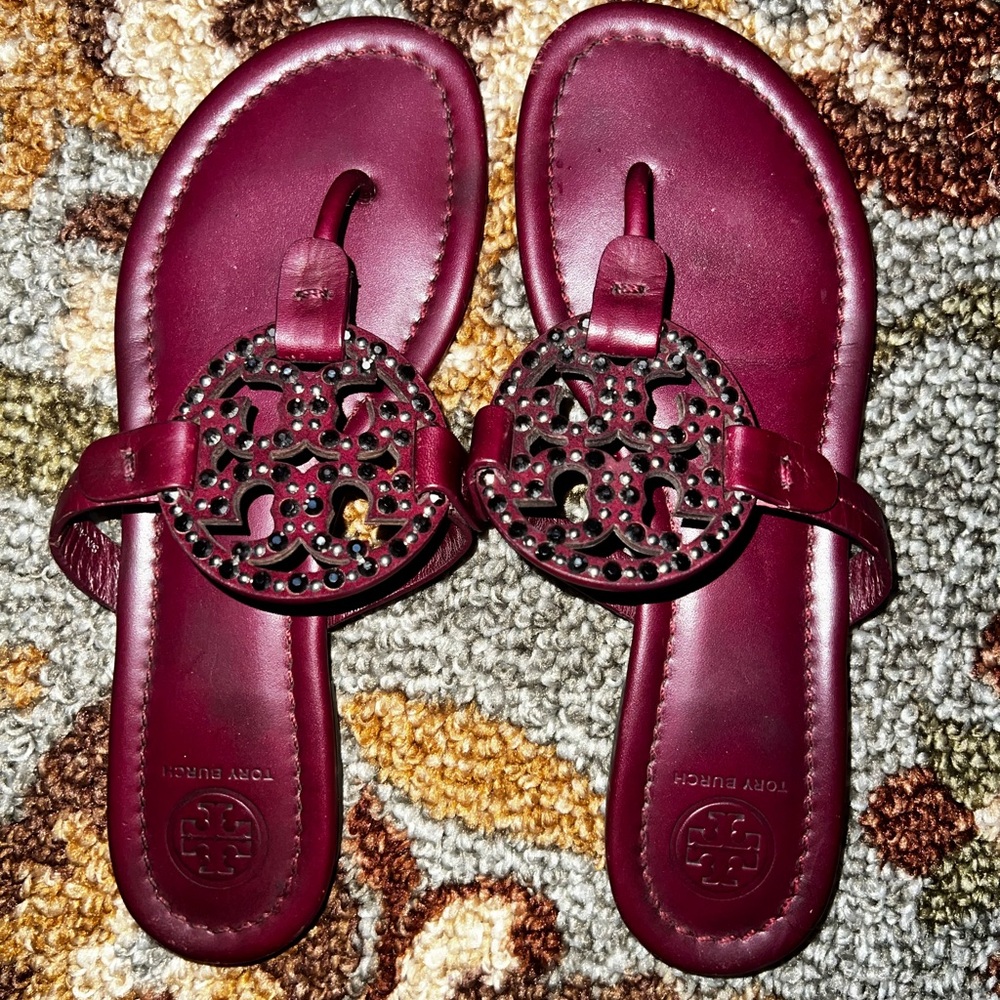 Tory Burch Embellished Miller Sandals
